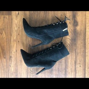 Black lace up boots